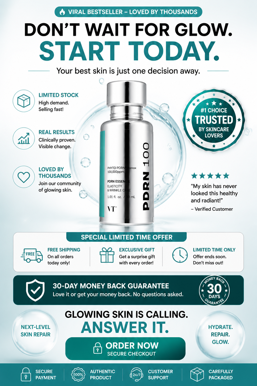 Glass Skin Repair Serum-PDRN Essence